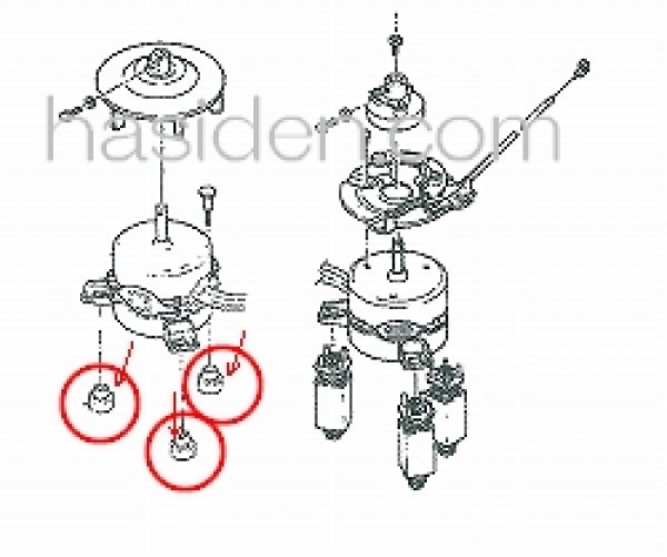 画像1: 日立洗濯機用防振ゴム (1)