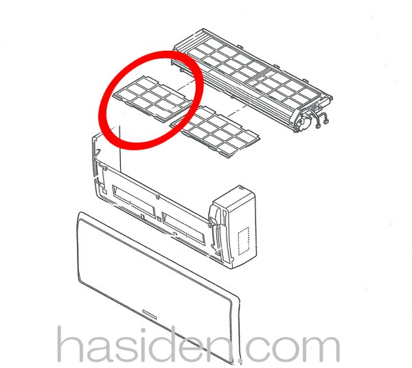 画像1: エアコン用空気清浄フィルタ− (1)