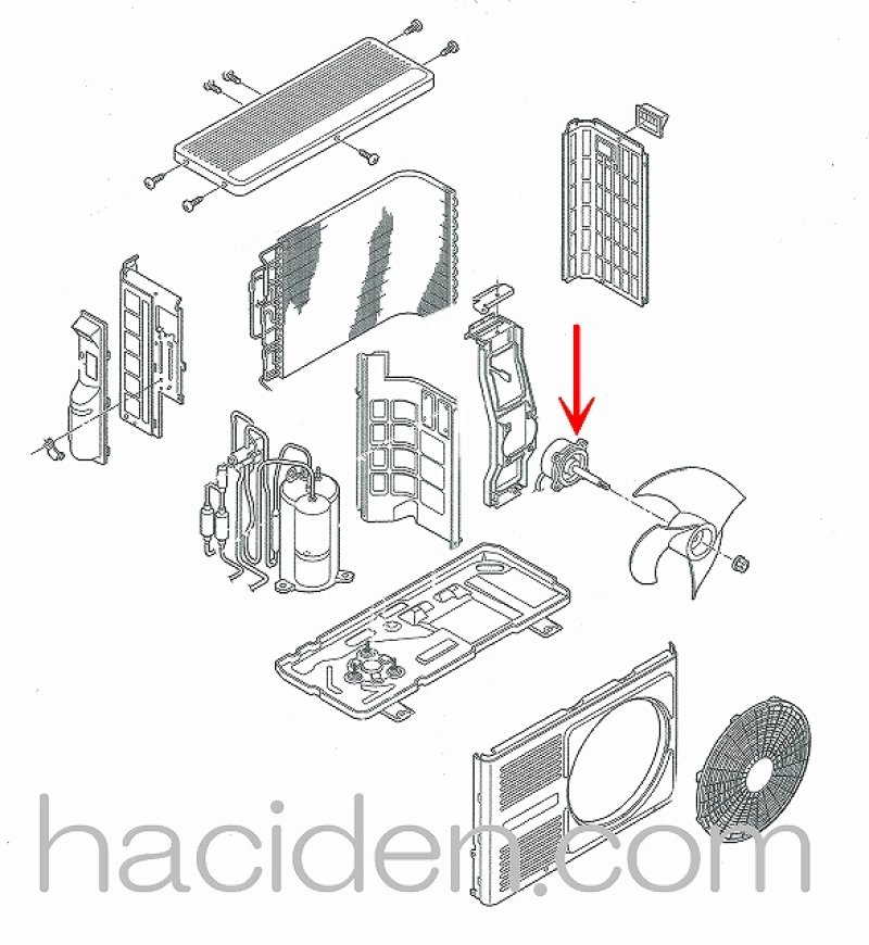 画像1: エアコン用モ－タ－ (1)