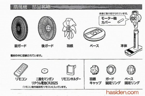 画像1: 扇風機用・ベ－ス固定リング (1)