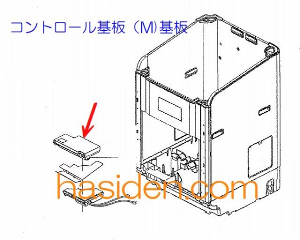 画像1: 洗濯機用・M基板(コントロ－ル基板） (1)