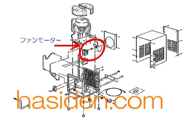 画像1: 日立　冷水機ウオータークーラー　モーター (1)