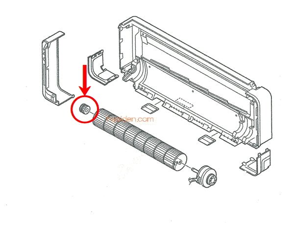 画像1: エアコン用ファン軸受け　ベァリング (1)